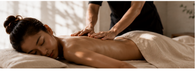 Oil massage treatment in Tokyo